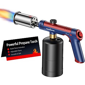 ThermoMaven One-Tap Max Fire Propane Torch (The Patriot) $23.90 + Free S&H