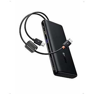 20000mAh Baseus 100W Power Bank w/ Built-in USB-C Dual Cables $33.30 & More + Free S&H