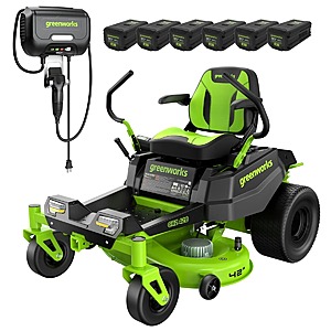 42" Greenworks Pro 80V CrossoverZ Zero Turn Mower + 6x 6Ah Batteries + Wall Charger $3000 + Free S&H