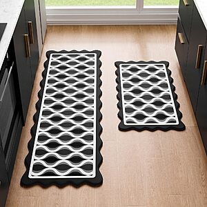2-Pc Arenarug Scalloped Anti Fatigue Kitchen Mats (Various) from $18 + Free S&H