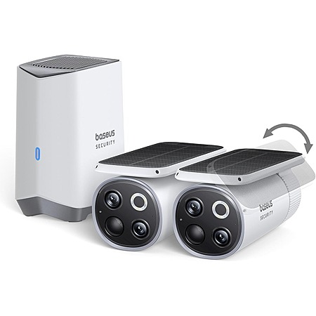 Baseus Auto Sunlight Tracking S1 Pro 2-Cam Security System with 3K Dual Lens $120 + Free Shipping
