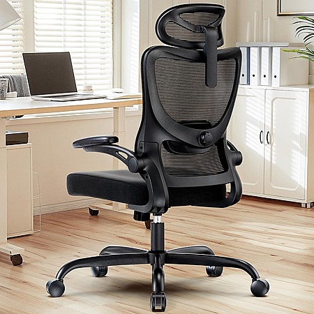 HUANUO Ergonomic High Back Office Chair w/ Adjustable Lumbar, 2D Headrest & 3D Armrests $62.69 + Free Shipping