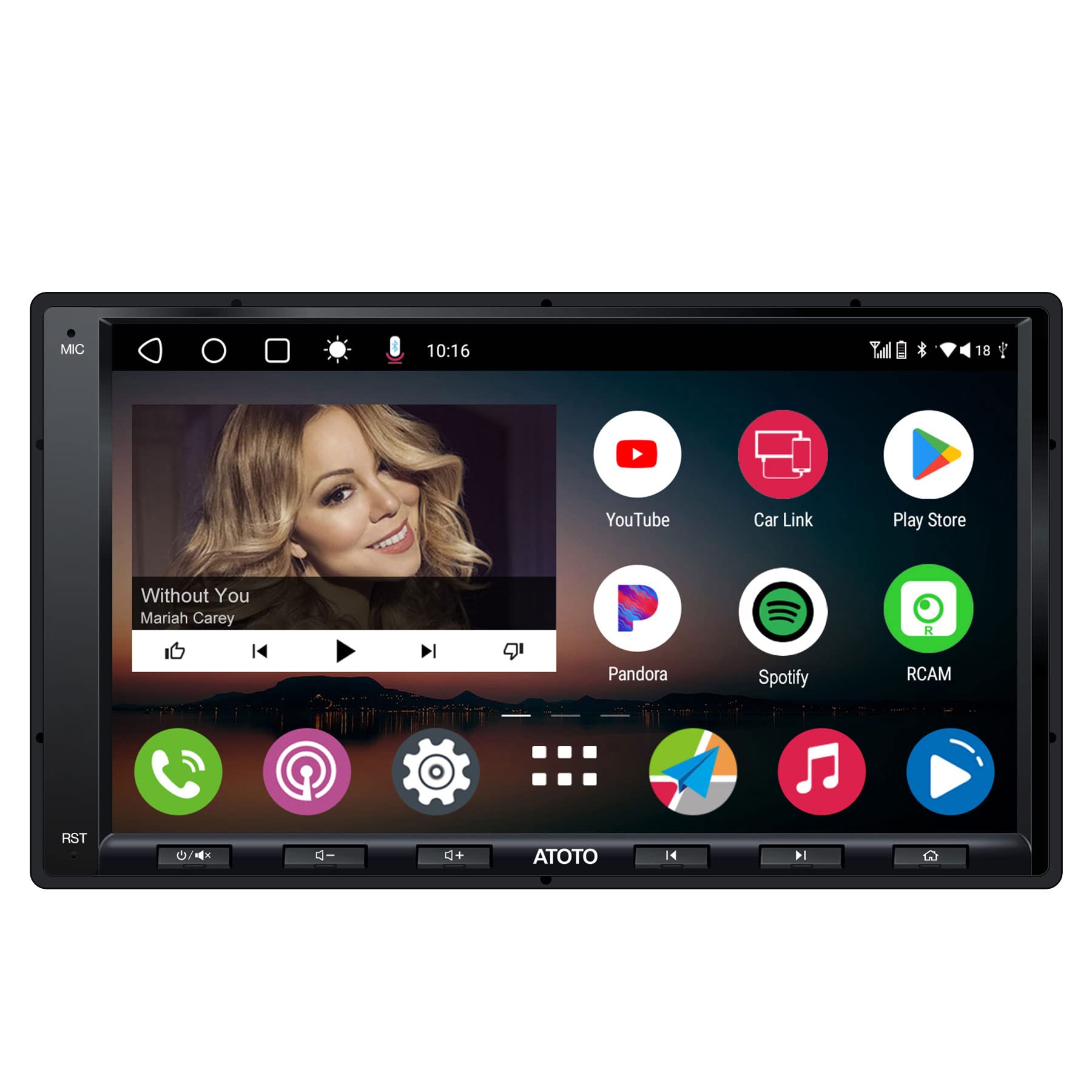 ATOTO A6PF Android Double-DIN Car Stereo-Wireless CarPlay- 2G+32G for $159.92