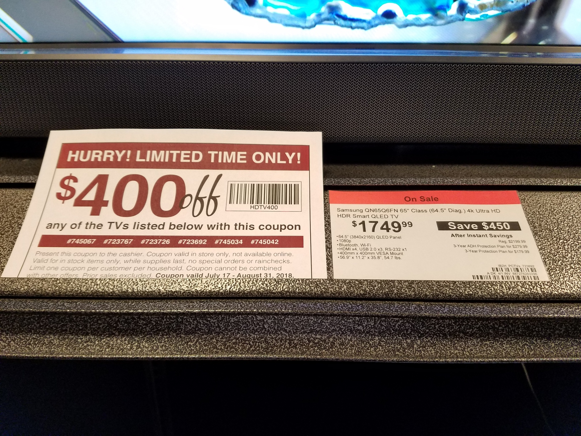 Samsung QN65Q6FN 65