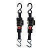 Camco Retractable Transom Tie Down Straps, 6-Foot, 1,500 lb Break Strength, 500 lb Safe Working Load, 2-Pack (50033) $14.73