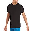 6-pack Hanes Mens Cotton, Moisture-wicking Crew Tee Undershirts, Multi-pack, Black/Grey/Blue Assorted - 6 Pack - $14.25