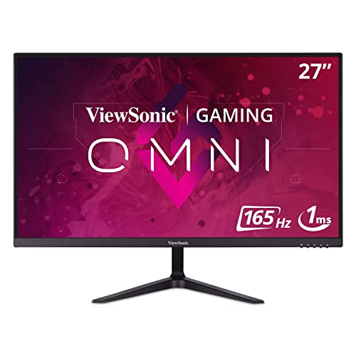 ViewSonic VX2718-P-MHD 27 Inch Frameless Full HD 1080p 165Hz 1ms Gaming Monitor with Adaptive-Sync Eye Care HDMI and Display Port - $139 renewed, 189 new