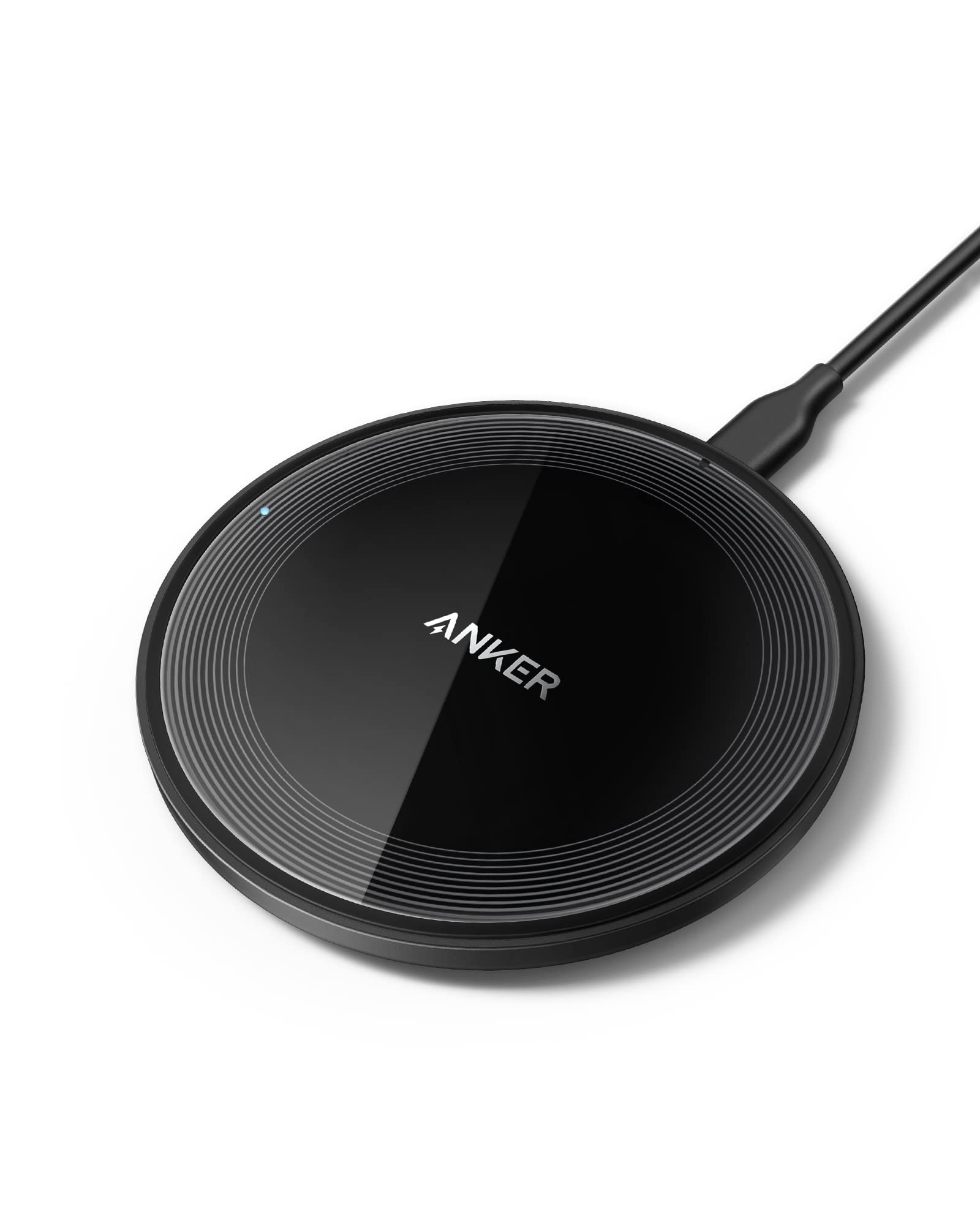 Anker 315 Wireless Charger (Pad), 10W Max Fast Charging, Compatible with iPhone, Samsung, AirPods, Samsung Buds, and More (Wall Charger Not Included) - $10.99