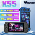 Powkiddy X55 Handheld Game Console w/ 30,000 Built-in Games (GBx, PS, N64, PSP, ), BT + WiFi, 5.5&quot; IPS Display, 4000 mAh 4+ hr USB Type-C - $82