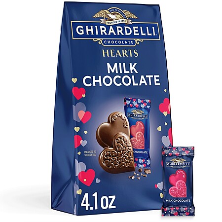Ghirardelli Valentine's Milk Hearts Chocolate Candy Bag - 4.1oz $4.79