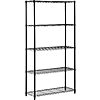 Honey-Can-Do 5-Tier Adjustable Shelving Unit (72'' x 36&amp;quot; x 14&amp;quot;, Black) $41.99