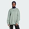 adidas women Essentials Fleece Long Oversized Crew Sweatshirt $13
