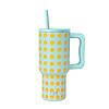 30 Oz Simple Modern Insulated Stainless Steel Trek Tumbler with Straw Lid (Poolside Pumpkin) $5.44