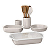 Beautiful 12-Piece Stoneware Bakeware &amp;amp; Kitchen Tools Set $46.97