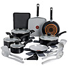 T-fal Kitchen Solutions Ceramic, 22 Piece Cookware Set $59