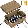 TICONN IP54 Splash-Proof Outdoor Electrical Box (Brown, Large)