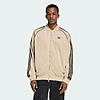 Adidas Men SST Adicolor Classics Loose Track Top (Stone Khaki / Black)