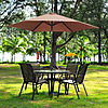 Ainfox Outdoor Patio Table Umbrella with Push Button Tilt/Crank