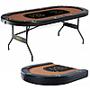 Barrington 10 Player Folding Oval Poker Table
