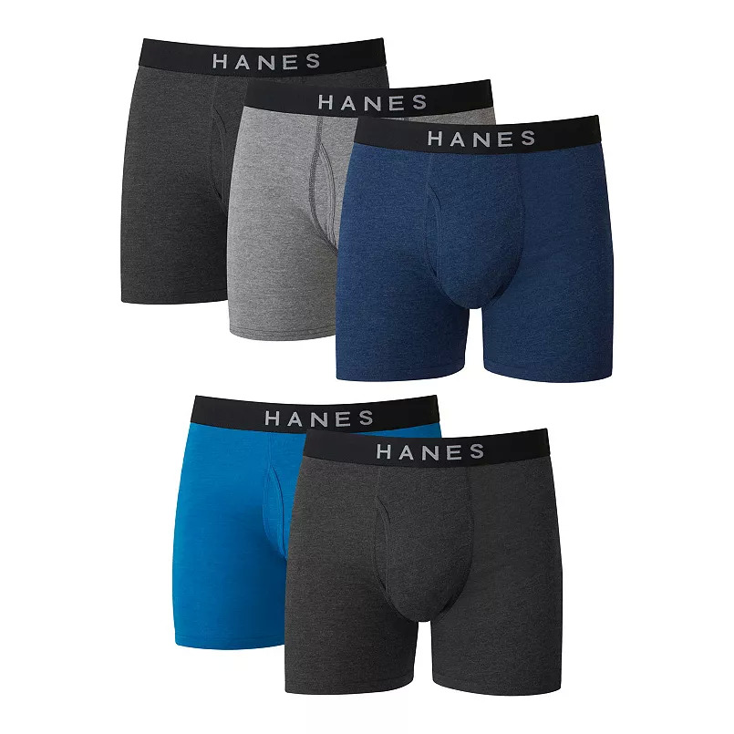 Hanes Men's ComfortBlend Fresh IQ Boxer Briefs 5Pack 15.99