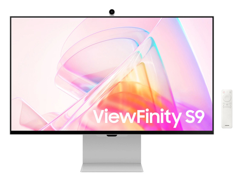 Samsung - 27" ViewFinity S9 5K IPS Smart Monitor with Matte Display, Thunderbolt 4 and SlimFit Camera. - Silver $1199.99