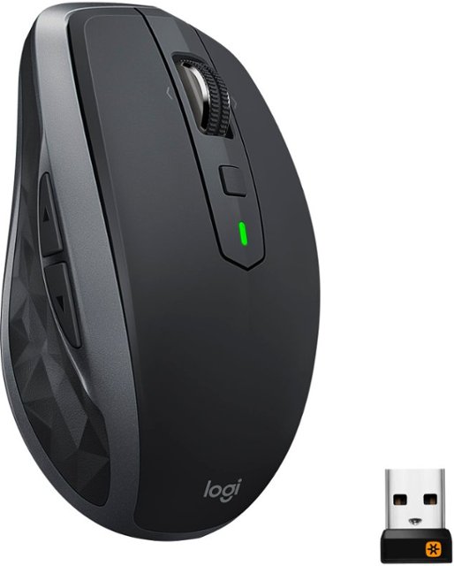 Logitech - MX Anywhere 2S Wireless Laser Mouse - Black $39.99