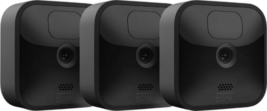 Blink - 3 Outdoor (3rd Gen) Wireless 1080p Security System with up to two-year battery life - Black $99.99