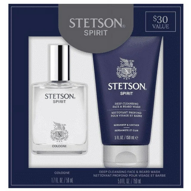Stetson Spirit 50ml Spirit EDT & 5oz Face Wash Gift Set for Males $9.99