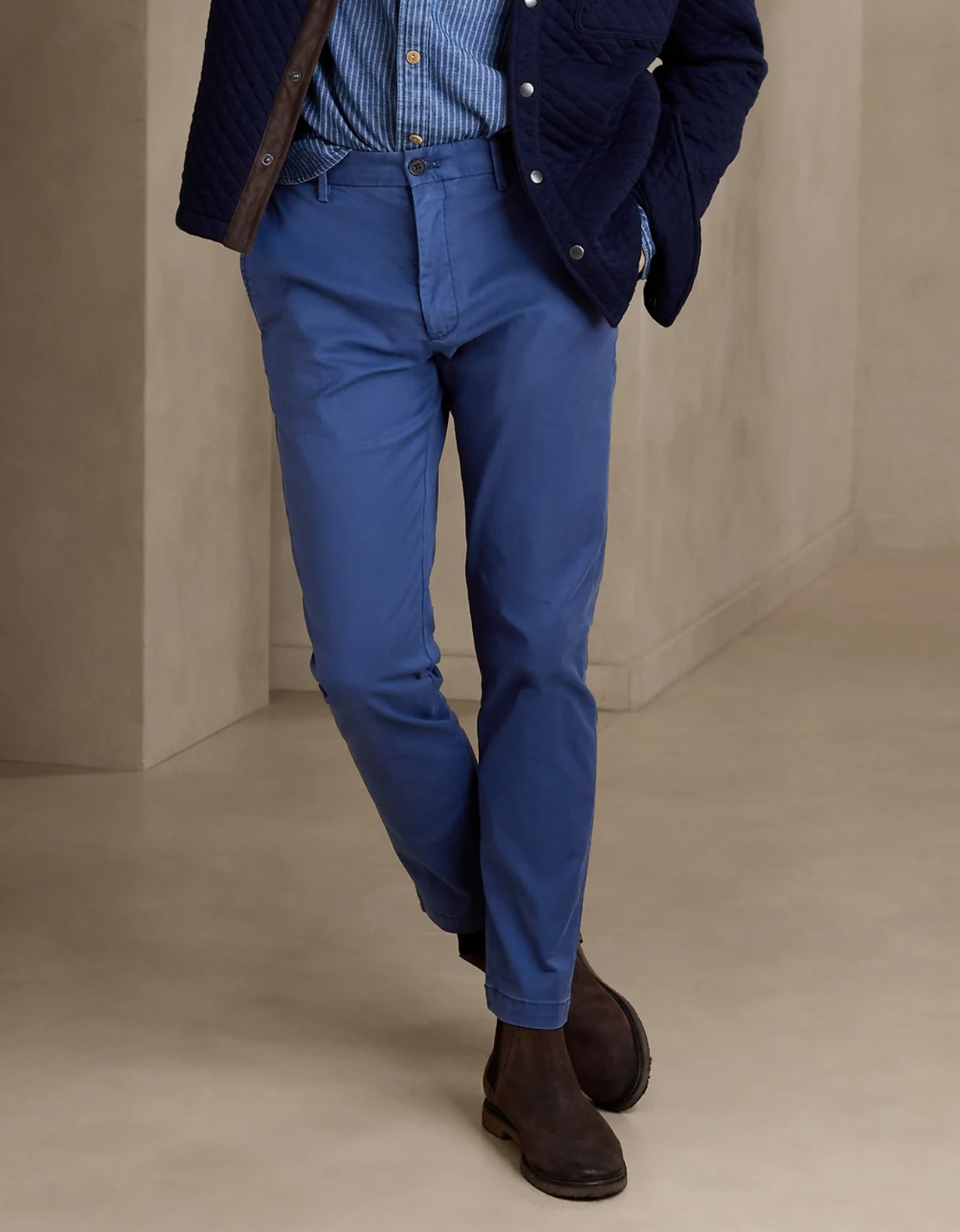 Banana Republic Factory Men's Skinny LivedIn Chino (Crescent Navy Color) 11.99