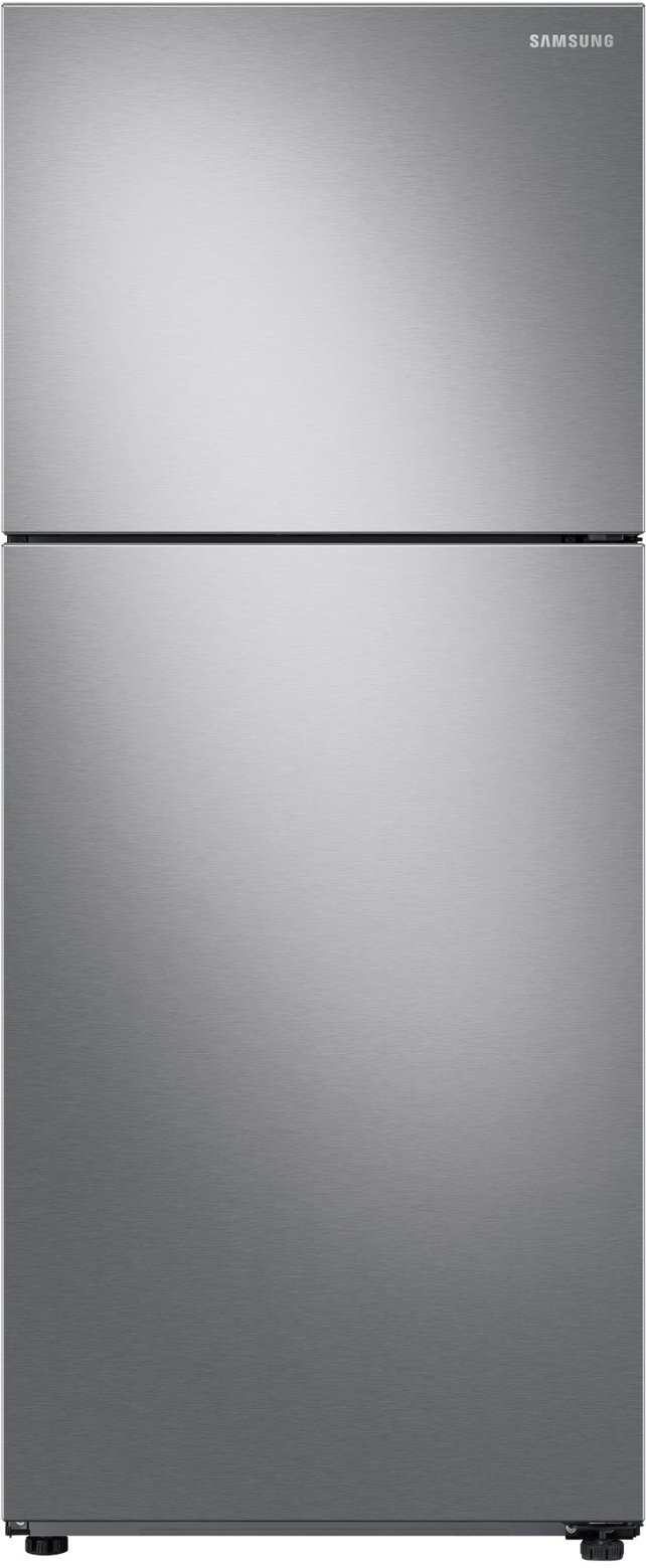 Samsung - 15.6 cu. ft. Top Freezer Refrigerator with All-Around Cooling - Stainless Steel $599.99