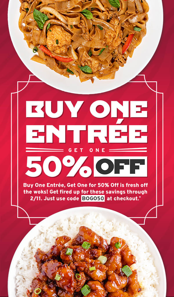 Pei Wei Buy One Entree Get One 50 Off