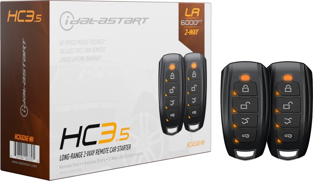 iDataStart - HC3.5 2-Way LED Remote Start System - Installation Included - Black $284.99