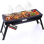 Mueller Portable Charcoal Grill and Smoker, Go-Anywhere Compact Foldable Grill for Travel, Outdoor Cooking and BBQ, Camping Grill Picnic Patio Backyard, 23-Inch, Black $27.99