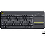 Logitech K400 Plus Wireless Touch Keyboard w/ Built-In Touchpad $20