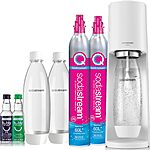 SodaStream Terra Sparkling Water Maker Bundle (White), with CO2, DWS Bottles, and Bubly Drops Flavors $99.99