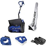 Snow Joe - 24-Volt iON+ 13-Inch Single Stage Cordless Snow Shovel with Ice Dozer (1 x 4Ah Battery and 1 x Charger) - blue $119