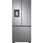 Samsung - 22 cu. ft. 3-Door French Door Smart Refrigerator with External Water Dispenser - Stainless Steel $1449.99