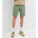 Gap Men's 10&quot; Vintage Shorts $3.98