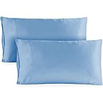 2-Pack Hotel Sheets Direct King Size Pillow Cases - 20x40 Inch Cooling Pillow Cases for King Size Pillows - Soft Bamboo Derived Pillow Covers (Light Blue) $9.42