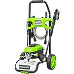 Greenworks - Electric Pressure Washer up to 1900 PSI at 1.2 GPM - Green $119.99 Best Buy