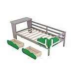 Harper &amp; Bright Designs Twin Daybed with Desk $132.66 at Home Depot