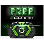 Free EGO 56V Battery w/ EGO Trimmer, Leaf Blower or Mower