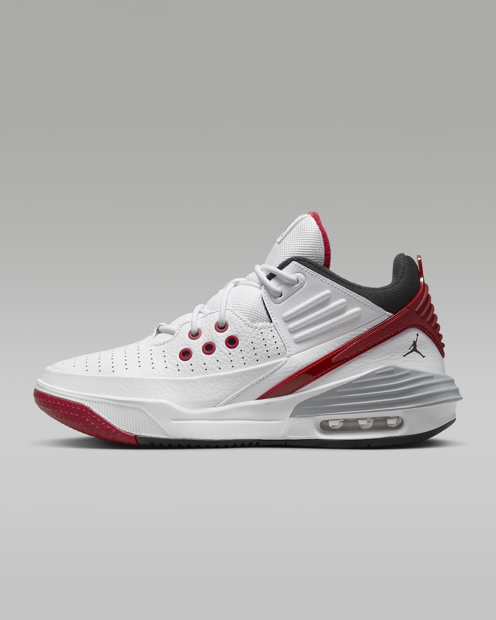 Nike Men's Jordan Max Aura 5 Shoes (White/Varsity Red/Wolf Grey/Black) $57.58