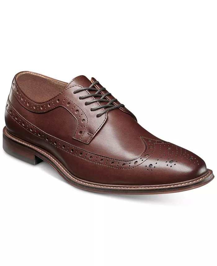 Stacy Adams Men's Marledge Leather Wingtip Oxford Dress Shoes (Limited Sizes) $40.25