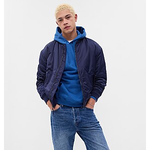 Gap Men's Bomber Jacket (XL Only, New Classic Navy) $21.59