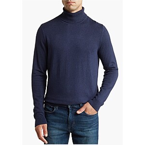 14th & Union Men's Cotton Cashmere Blend Turtleneck Sweater (M only) $14.11