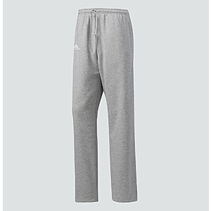 adidas Men's Fleece Sweatpants (Grey Heather/White) $15 + Free Shipping