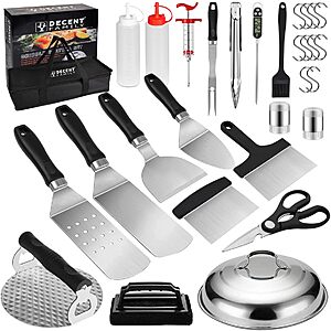 30-Pc DY DECENT FAMILY Stainless Steel Griddle Accessories Kit .50