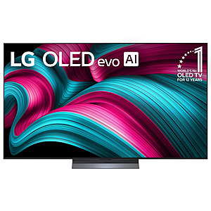 LG 65" C5 Series 4K UHD OLED evo AI Smart webOS 25 TV, OLED65C5PUA $1336.99