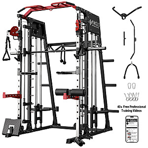Mikolo Smith Machine Home Gym, 2200 lbs Power Rack Cage $649.99